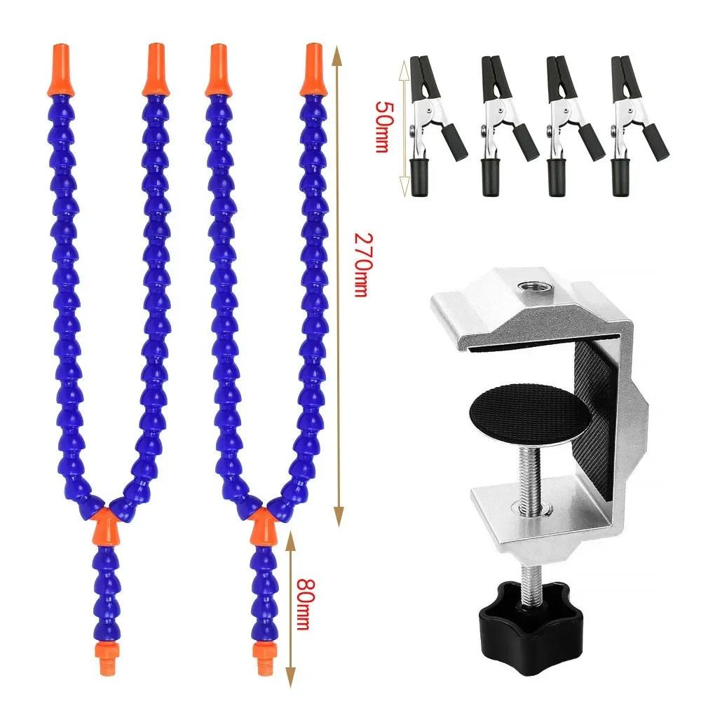 Plastic Table Clamp Set Soldering Iron Holder Workstation Helping Hands Electronics Repair DIY Hardware Tool