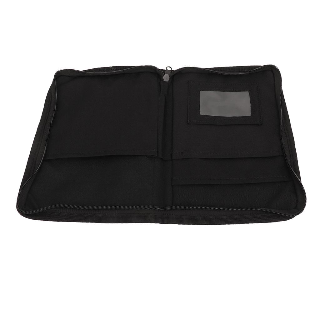 Car Document Holder 6 Pockets Easy Clean Multifunctional Portable Zipped Design Vehicle Document Glove Box Organizer for Car