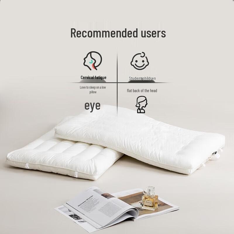 

Duohiai Kids Soft Low-Profile Washable Cotton Pillow