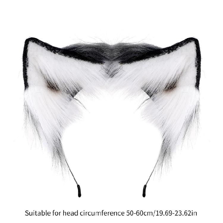 Sweet Cosplay Anime Cat Ears Headband Plush Hair Hoop for Cosplay Enthusiasts