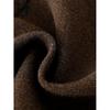Plus Size Coffee Woolen Pencil Skirt for Women - High Waist, Slimming, A-line, Short Skirt for Spring & Autumn