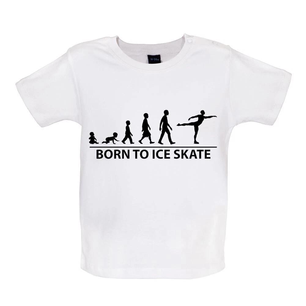 

Born to Ice Skate - Baby Kids Boys Girls Unisex T-Shirt / Babygrow - Skating Skater Figure Hobby Rink 160