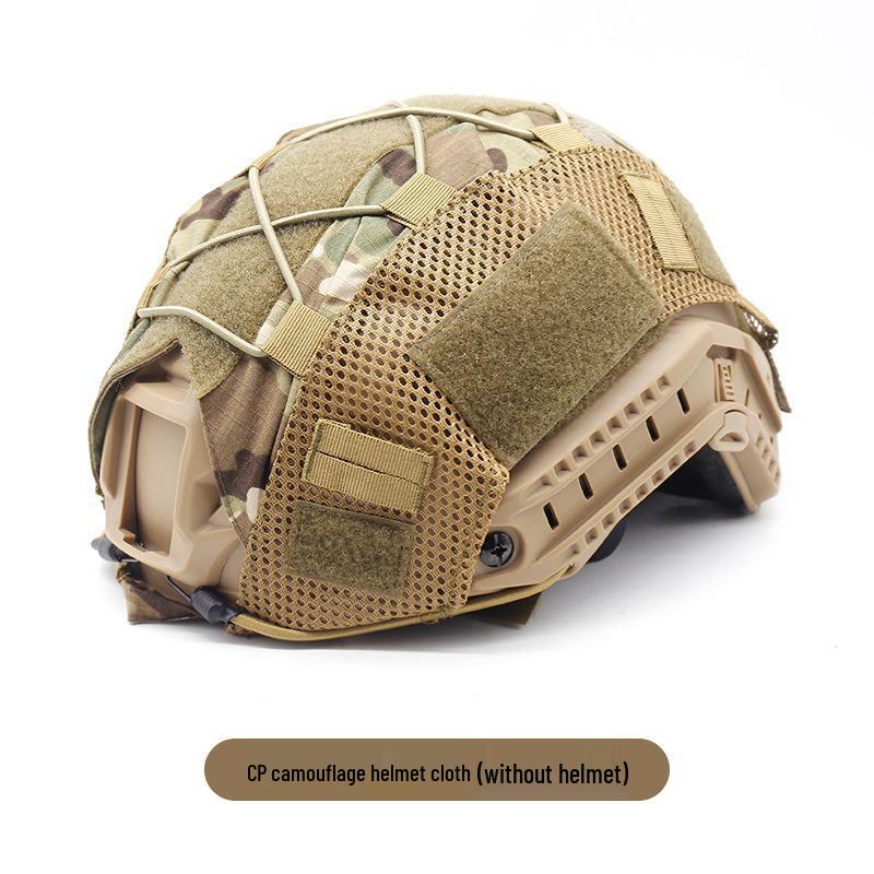 Fast Camouflage Tactical Helmet Cover with Elastic Rope for Outdoor Use