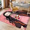 Demon Slayer Nezuko Printed Absorbent Washable Carpet, Non-Slip Bathroom Mats, Kitchen Rugs, Yoga Mat,Living Room Entrance, Camping Picnic Rugs