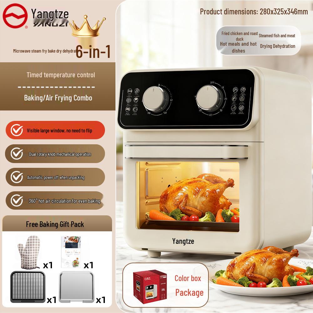 2025 All-in-One Multi-Function Air Fryer Oven - Large Capacity, Visible Design for Home Use