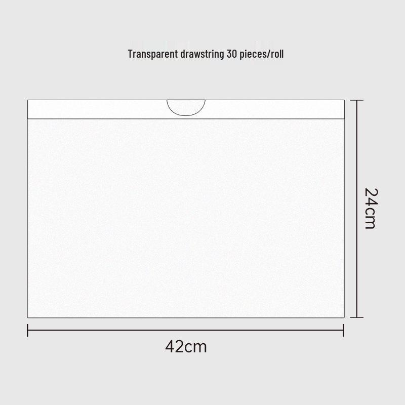 Thickened Automatic-Closure Drawstring Garbage Bags for Household Cleaning
