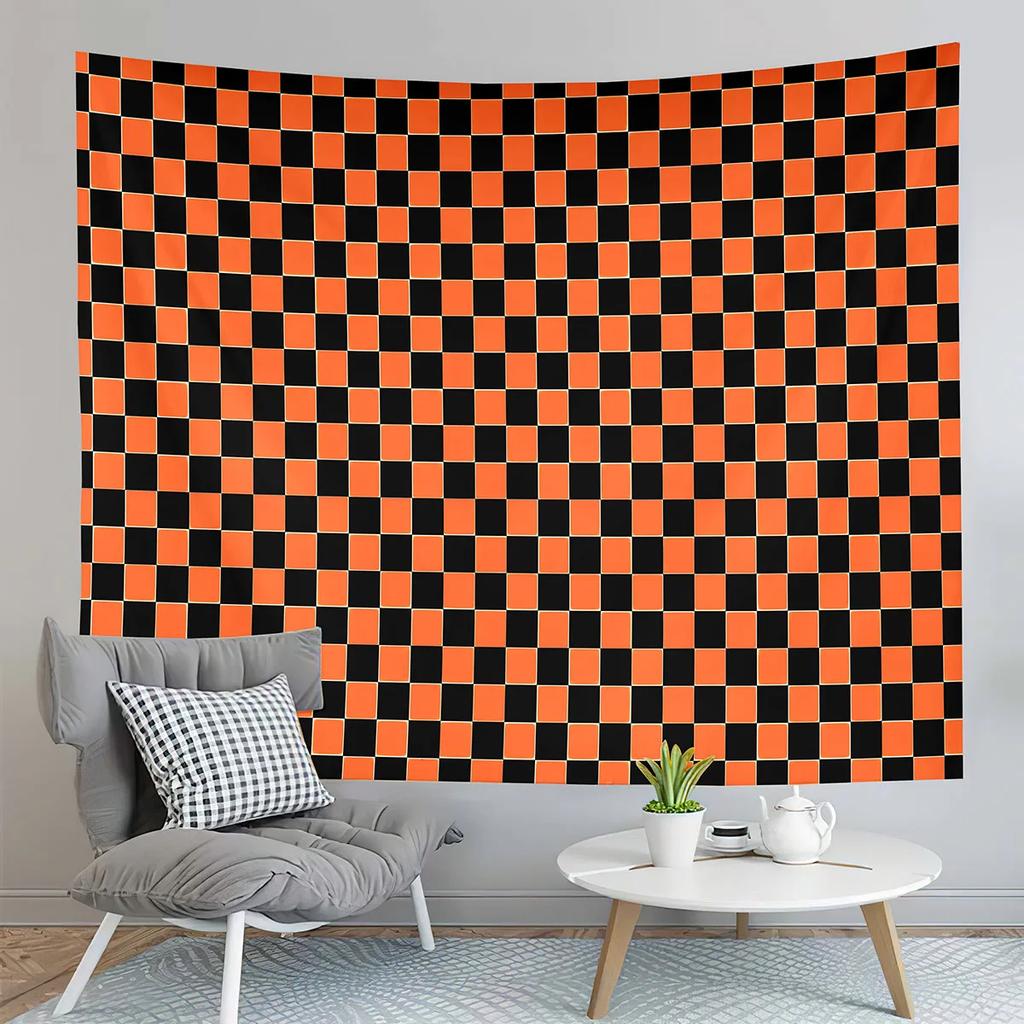Checkerboard Tapestry Black and White Pattern Tapestry Abstract Style Tapestry Wall Hanging Tapestries Living Room Bedroom Dorm