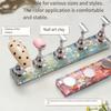Trendy Nail Practice Stands With Popular Snowflake Waves Patterns In Highly Transparency Acrylic for Nail Artists