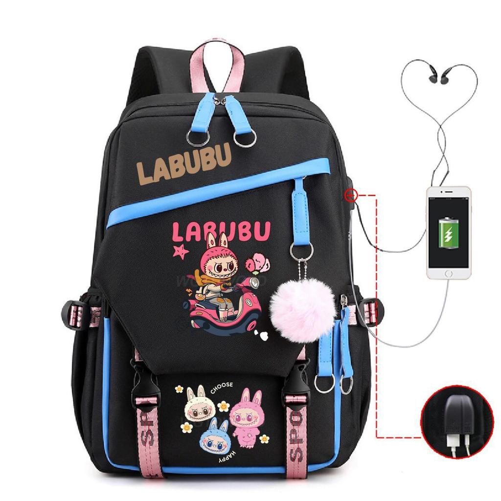 New Printed Junior High School Students Schoolbag Large-capacity Spine Backpack