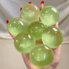 Green Grape Squeeze Toy Anxiety Relief DIY Shapeable Coconut Oil Stress Ball Soft Stretchy Moldable Transparent Ball Sensory Fidget Toy Party