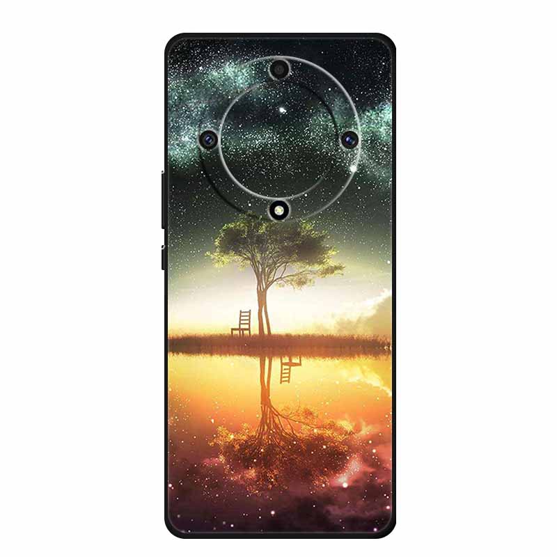 For Honor X9a 5G Cover RMO-NX1 HonorX9a Soft TPU Silicone Painted Cat Phone Case for Huawei Honor X9A Coque Bumper X 9A X9 A Bag