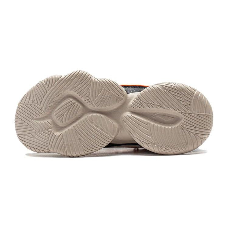 Li-Ning Cloud Shock Absorbing Lightweight Non-Slip Casual Shoes Kids Shoes Black Gray YKCQ198-23