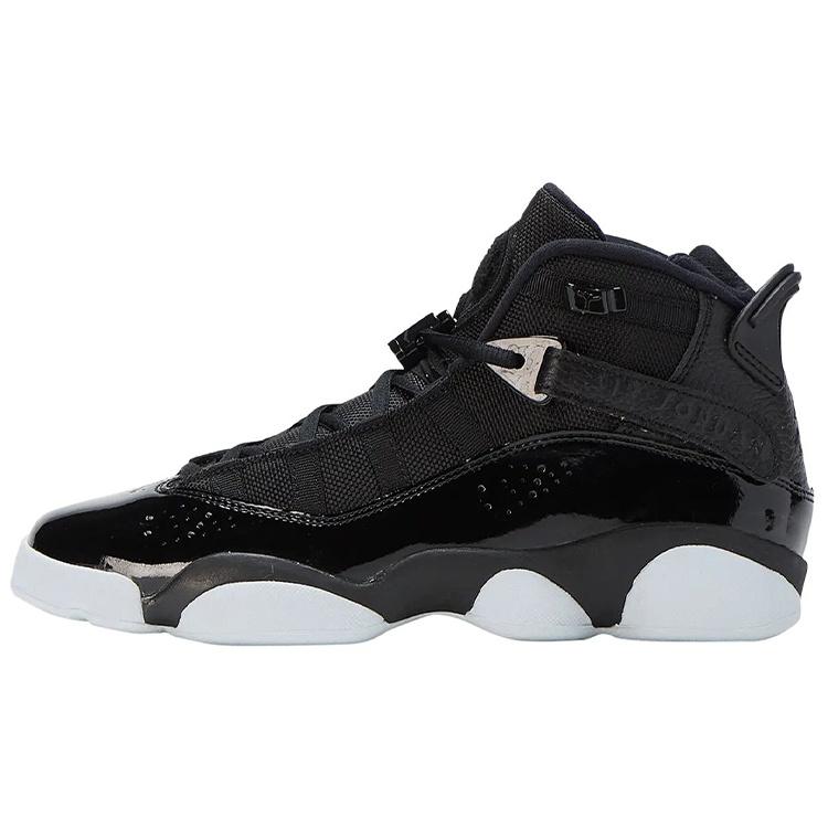 (GS) Air Jordan 6 Rings Black White Kids 323419-011 EU 38