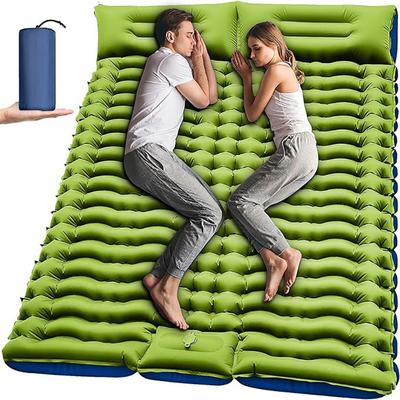 Outdoor Sleeping Pad Camping Inflatable Mattress With Pillows Travel Mat Folding Bed Ultralight Air Cushion Hiking Trekking Decoration