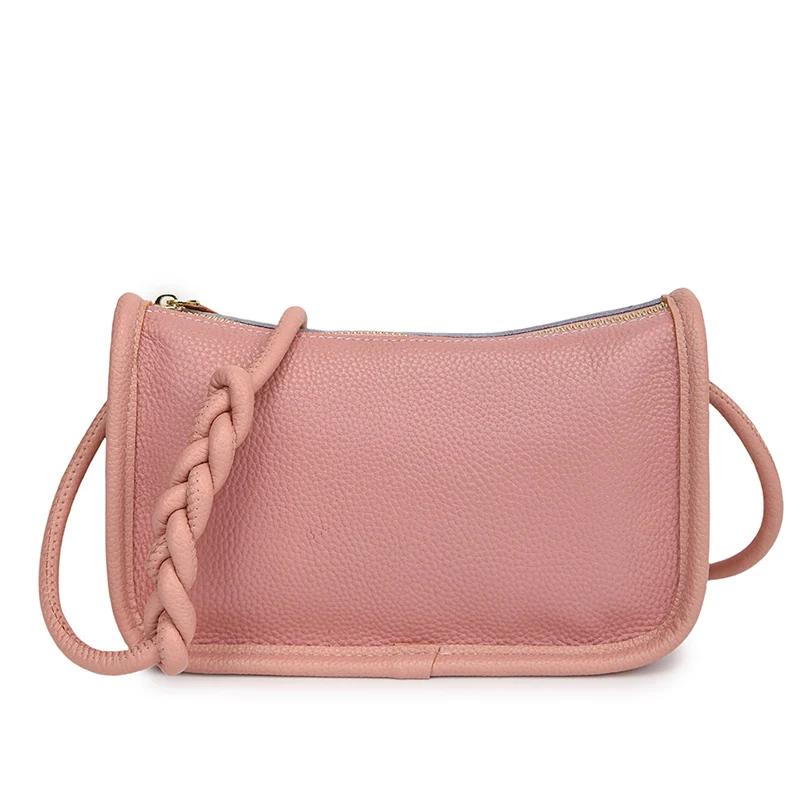 Real Cowhide Genuine Leather Sac Fashion Women Crossbody Bags For Ladies New High Capacity Shoulder Bag Handbag Female Purse