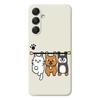For Samsung Galaxy A16 5G/4G Case Three Animal Dolls Pattern Printing Straight Edge TPU Phone Back Cover