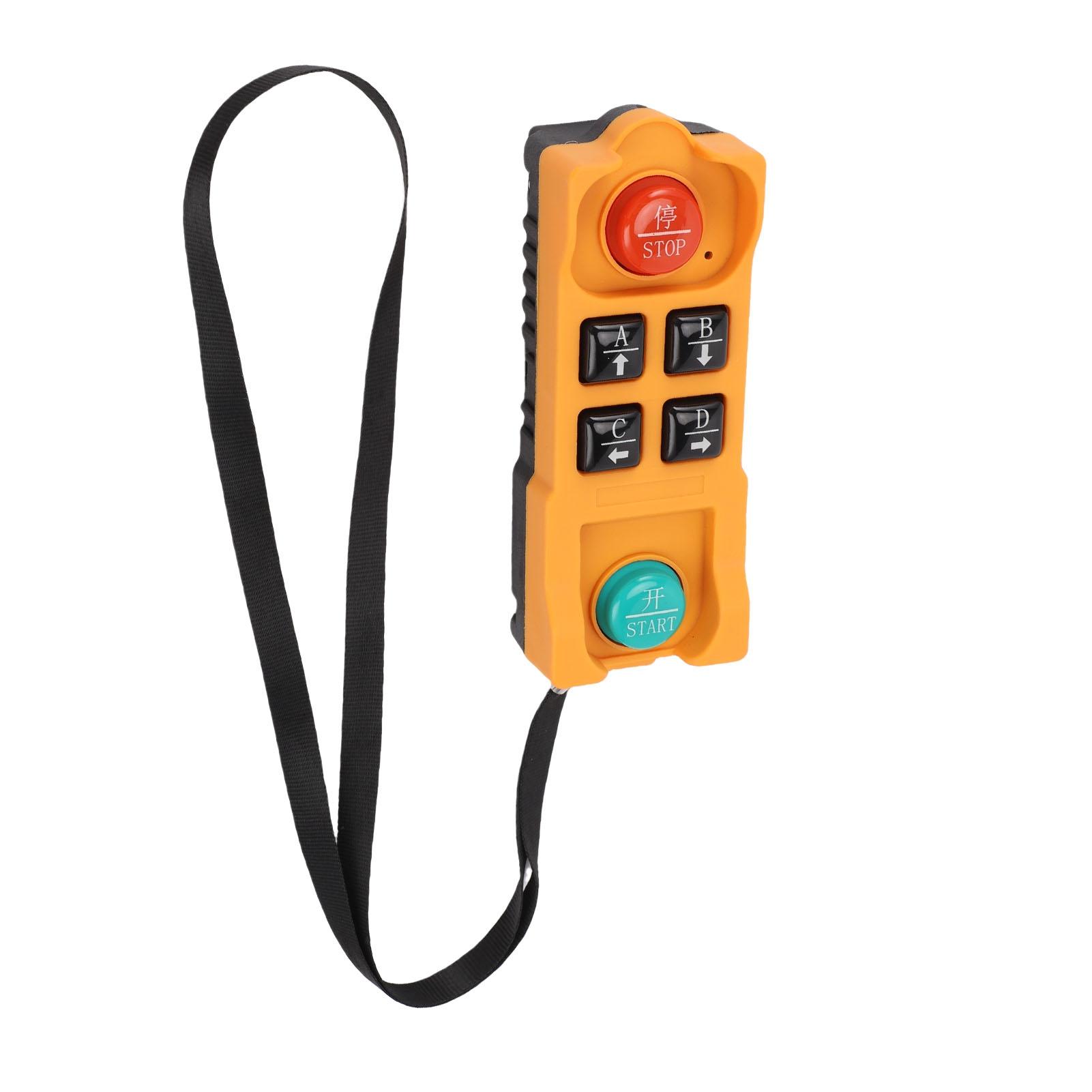 

Wireless Crane Remote Control AC220V 6 Button 4 Way Single Handle for Industrial Electric Hoist Bridge Truck Crane