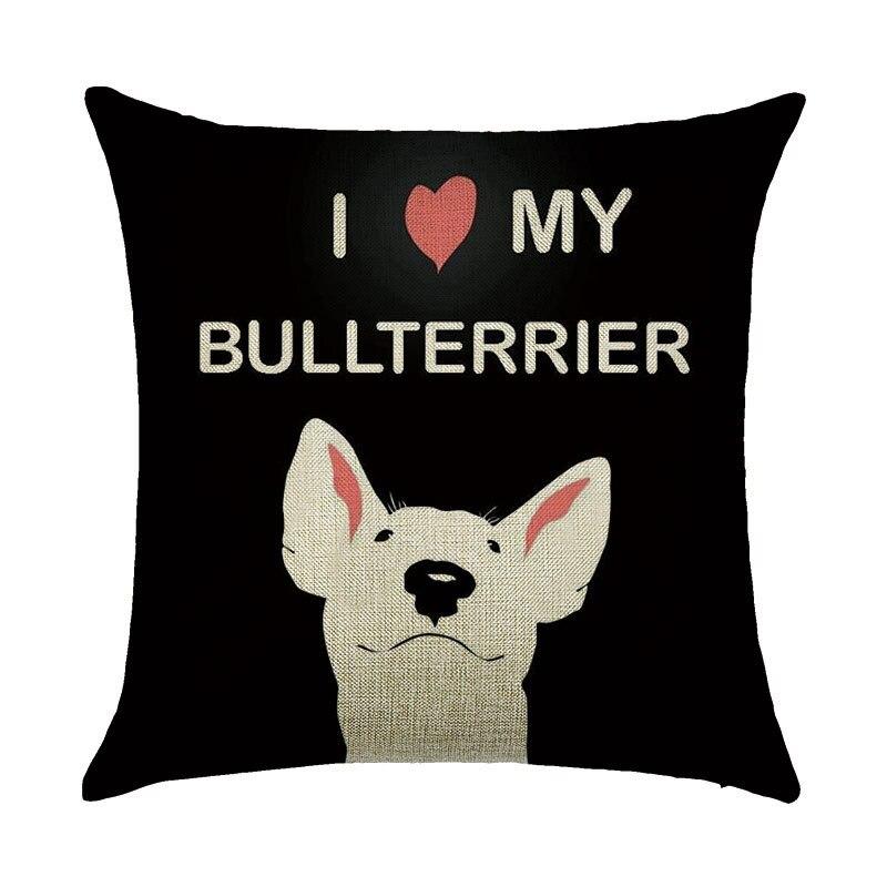 Kjøp Hongbo Home Decor Lovely Dog Printed Cushion Cover Linen