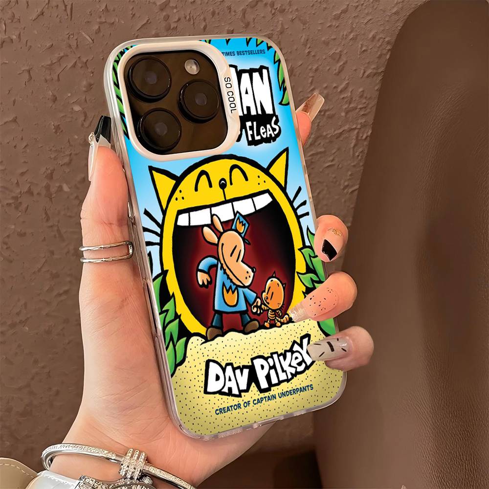 Dog Man Phone Case For IPhone 17 16 15 14 13 Pro 12 11 Pro Max PLUS Color Back Cover