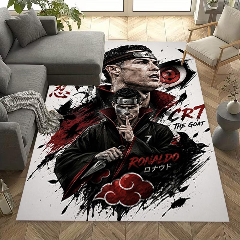 Ronaldo's Number Seven Jersey Floor Rug Office Rug Perfect for Study room Outdoor Game Room Hallway Anti-slip Rug Anime Office Decor