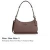 COACH Teri Leather Crossbody Handbag, Shoulder Bag Medium Women's Dark Stone Color CV934-QBCBD