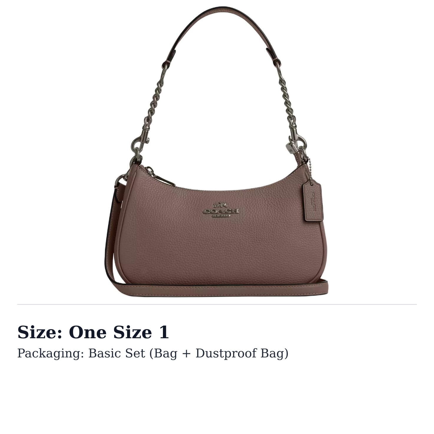 COACH Teri Leather Crossbody Handbag, Shoulder