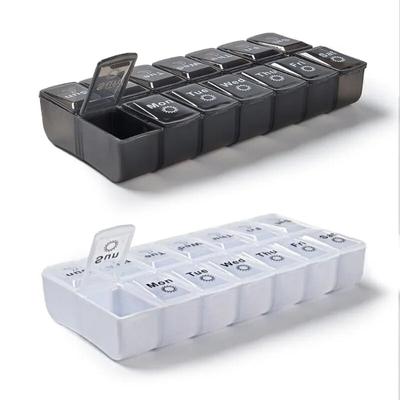 Abnehmbare Medikamentenbox 7 Tage Pillendose Tragbare wöchentliche Pillendose Fall Pillendose Medikamente Tabletten Vitamine Behälter Pastillero