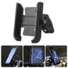 Aluminum Motorcycle Phone Holder 360 Degree Rotatable Phone Stand not Slip Designs Easy Installation for Secure Grip
