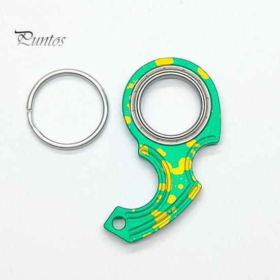 Metal Spinner Fidget Toy Stress Anxiety Relief Finger Flexibility Training Decompression Fingertip Spinning Top Toy Kids Teens Adults Birthday Gift