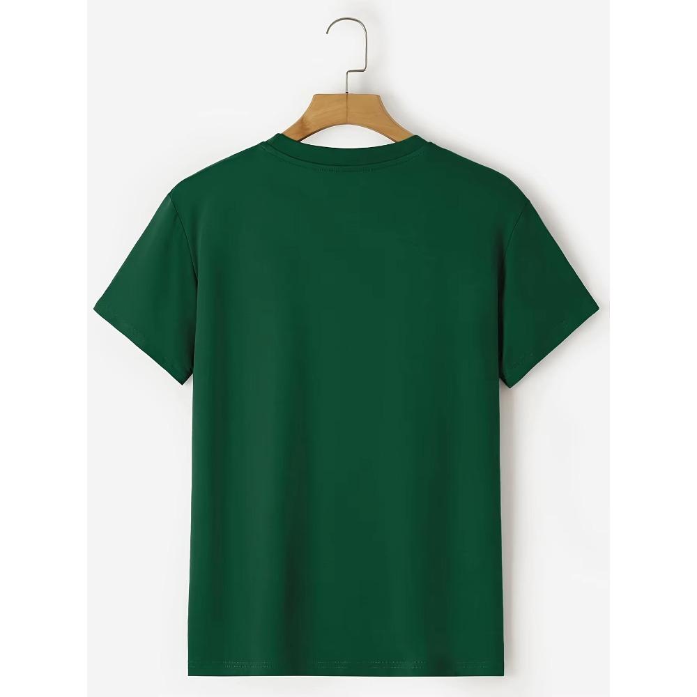 Men's 100  Summer Loose Fit   OK Printed T-shirt Tops Cool Design Street Short Sleeve Top Tee  Clothing