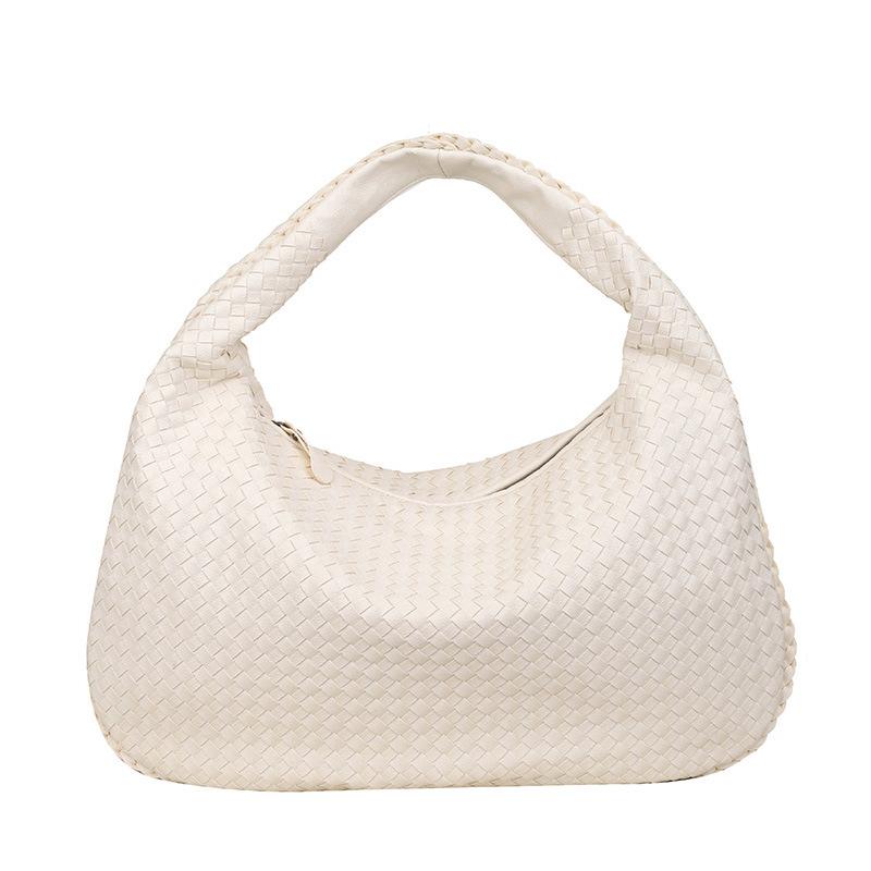 

Сумка-тоут Простая плетеная сумка Женская модная сумка через плечо из мягкой кожи для поездок на работу Универсальная сумка-тоут большой вместимости