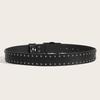 Desinger Belts for Women High Quality Luxury Brand Punk Goth Rivet Black Jeans Unisex Men Belt Paw Skull Buckle Waistband Man