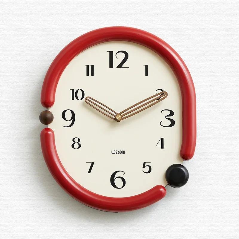 Wall Clock Pendulum Living Room Brief Creative Wall Clock Swingable Luxury Clocks Silent Bedroom Modern Stylish Watch Home Decor