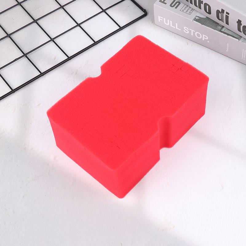 

Большая крестообразная прочная мягкая пенная сетка-губка, несмываемая, не царапающая инструменты для мытья автомобиля, впитывающая, легко захватываемая, чистящая машина красный