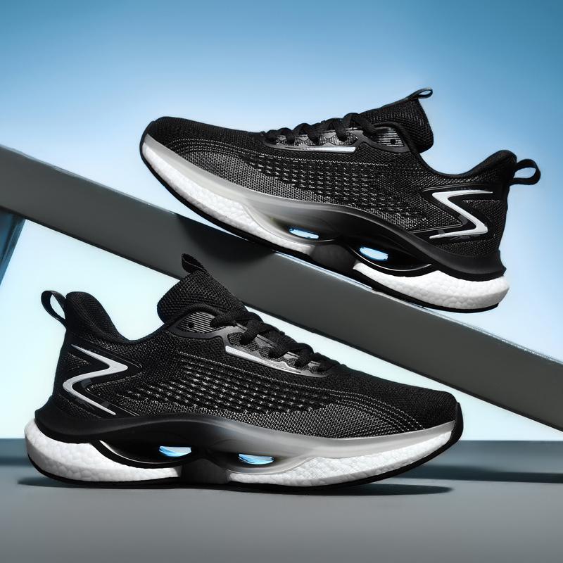 Men's Shoes Popcorn Soft Sole Running Shoes Mesh Breathable Sports Shoes