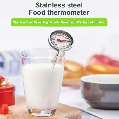Food Thermometer Physical Sensing No Battery Required Precision Stainless Steel Milk Tea Coffee Drinks Kitchen Thermometer Home Supply