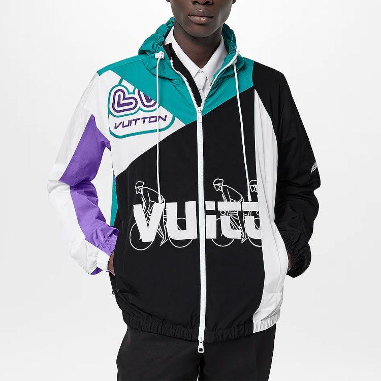 Louis Vuitton Pre Owned 2022 Logo Print Windbreaker 1AAHF4