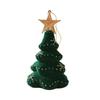 Velvety Flocked Christmas Tree Ornament Glitter Mini Christmas Tree Hanging Decor  Seasonal Use