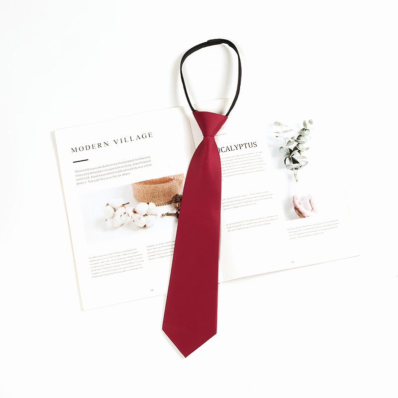 Graduation Photo Burgundy Bow Tie for Women & Men - Japanese JK Academy Style