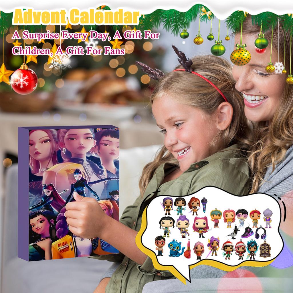 3D Puppen Überraschungsbox, 24 Puppen warten darauf, von Ihnen ausgepackt zu werden, Weihnachtsüberraschungsgeschenk für Freunde und Kinder