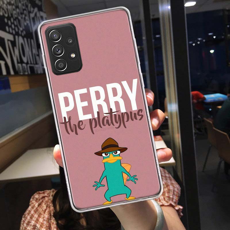 

Cartoon Perry The Platypus Phone Case for Samsung A54 A57 A37 A17 A14 A15 A12 A24 A34 A55 A35 A25 A52S A07 A05S A04S A22 A32 A72 Samsung A15 5G