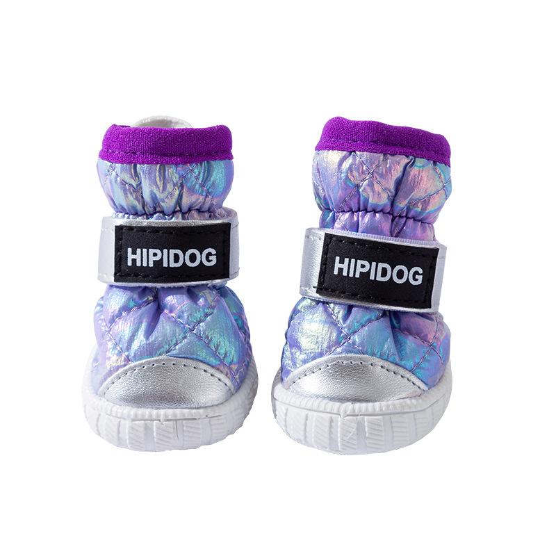 שינוי הדרגתי של סתיו וחורף כלב מוזהב נעלי שלג ערימה מעובה חמות נעלי כותנה צפון-מזרחיות למניעת נעלי כלב חיות מחמד