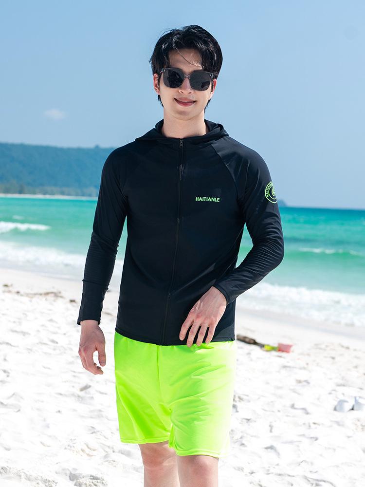 

Мужской и женский гидрокостюм с капюшоном: Комплект с длинным рукавом и брюки для пляжных видов спорта L