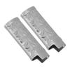 2Pcs Lighter Case Zinc Alloy Lighter Storage Container Floral Pattern for Outdoor Camping Hiking