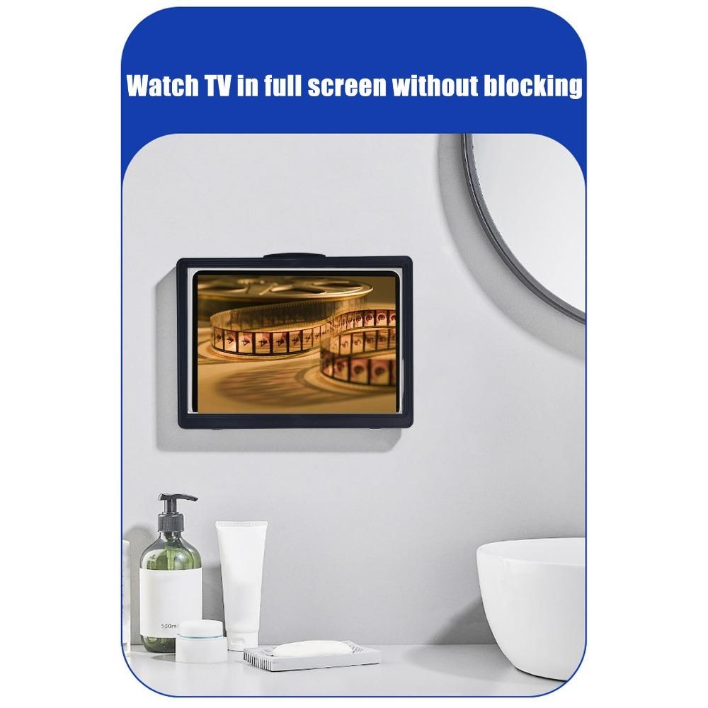 Plastic Bathroom Tablet Case Black White Tablet Stand Durable Tablet Holder  Convenient чёрный