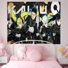 Kaiju No 8 Anmie Colorful Tapestry Wall Hanging Hippie Flower Wall Carpets Dorm Decor Wall Art Decor