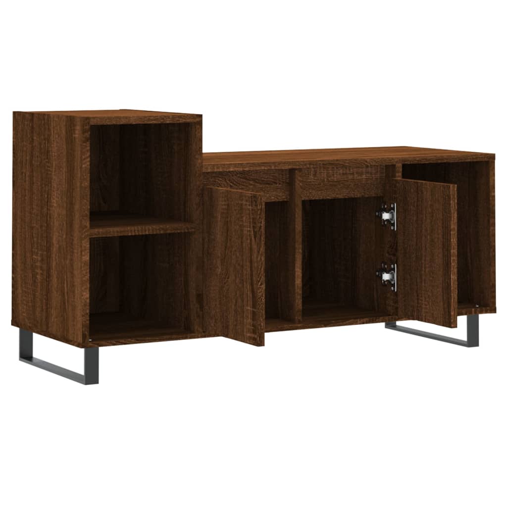 TV Cabinet Brown Oak Look 100 x 35 x 55 cm Engineered Wood