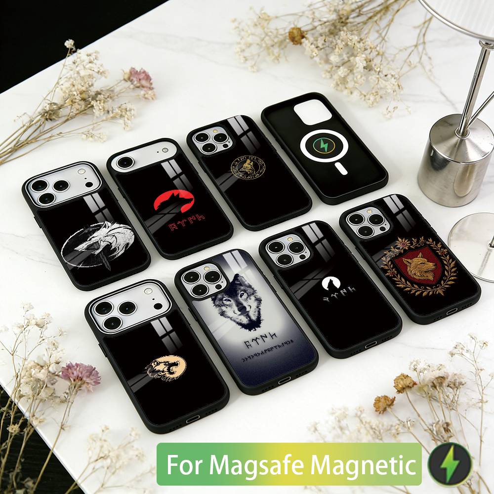 Turk Wolf Phone Case For iPhone17,16,15,14,13,12,11 Plus,Pro Magnetic For Magsafe Wireless Charging
