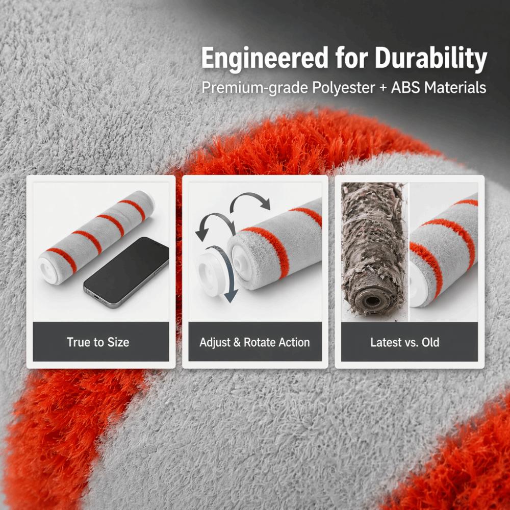 Hollow Shaft Vacuum Cleaner Brush Vacuum Brush Head for Xiaomi Dreame V8 V9 V10 Hair Removal