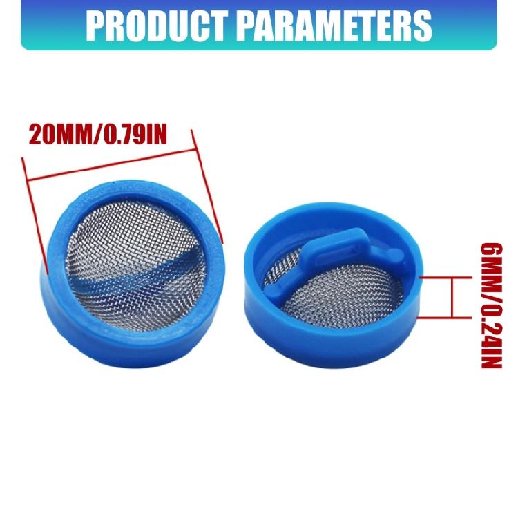 Replacement Washing Machine Water Inlet Steel Filter Screen, Plastic Frame 20 Mm X 6 Mm for Routine Washer Maintenance